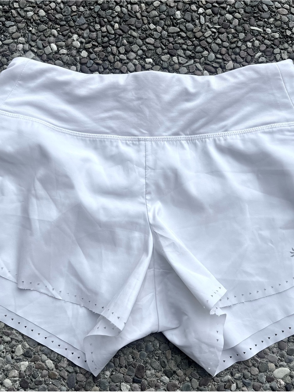 Athleta White Performance High-Rise Shorts